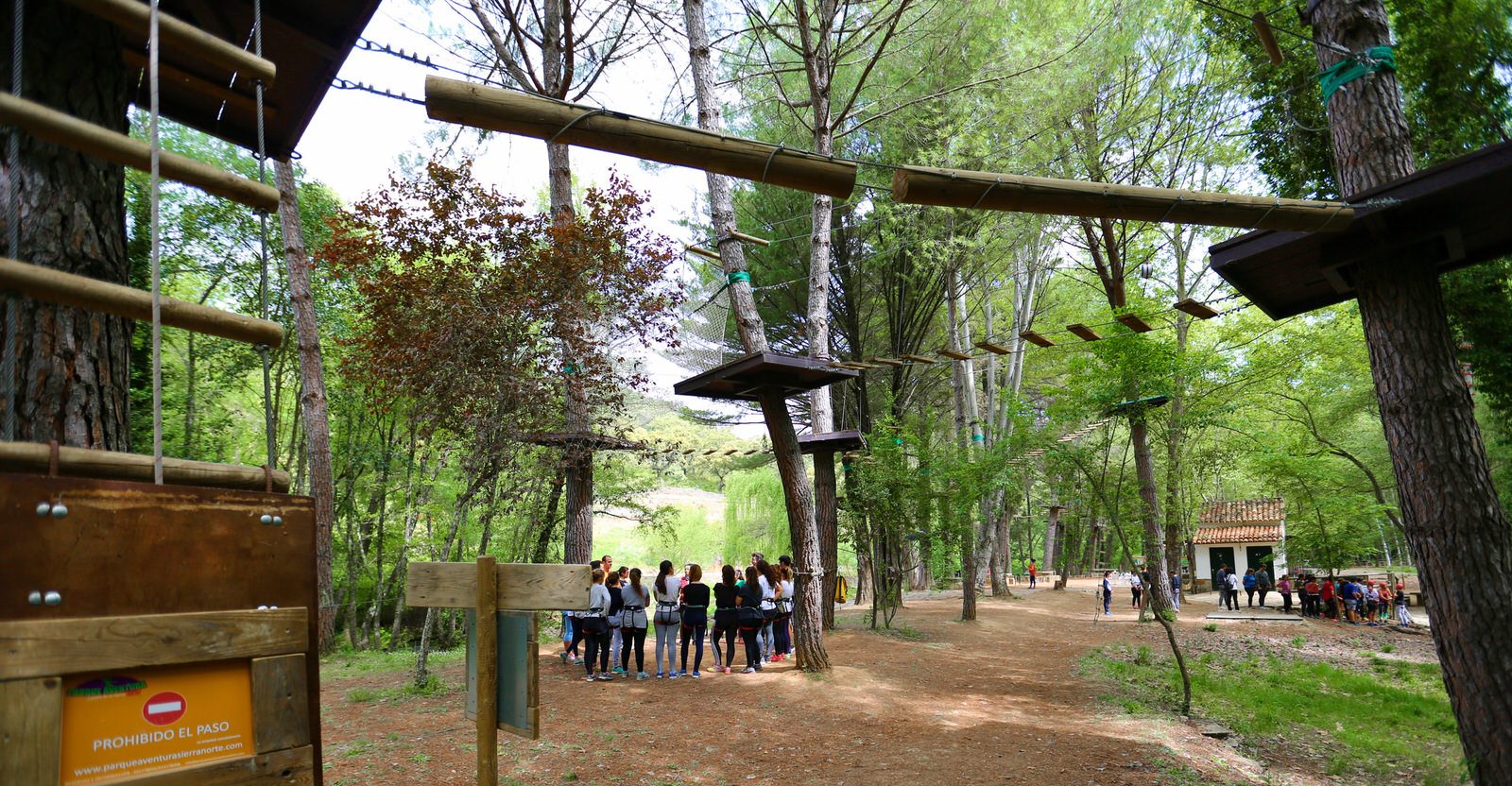 Puente colgante del circuito