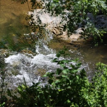 El río Huéznar a su paso por el parque