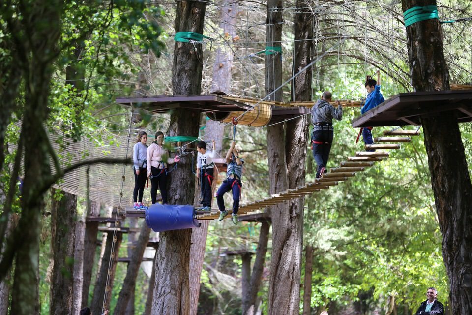 Instalaciones del parque de aventura